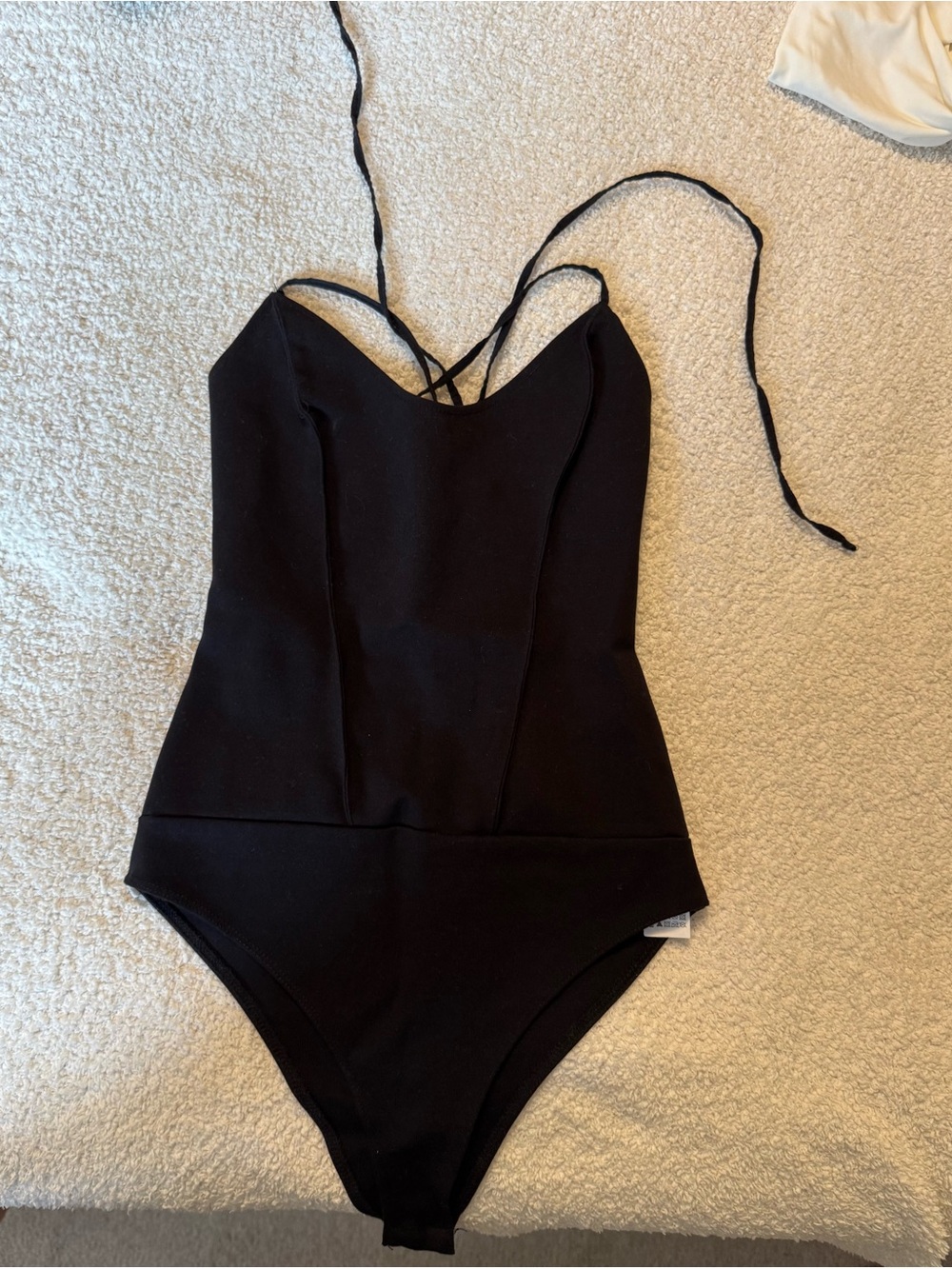 Zara Black bodysuit Strappy Back